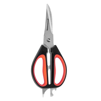 Ножницы LR05-94 BLISTER LARA - 24,5 см <8в1> прорезиненные ручки, сверхострая заточка
