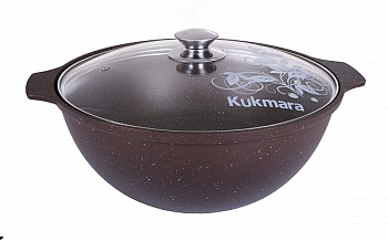 Казан д/плова Мраморный кмк47а 4,5л,ст.кр,кофейный