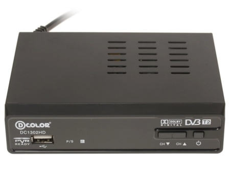 1. Цифр.ТВ приставка D-COLOR DC1302HD,MKV,DVB-T-T2