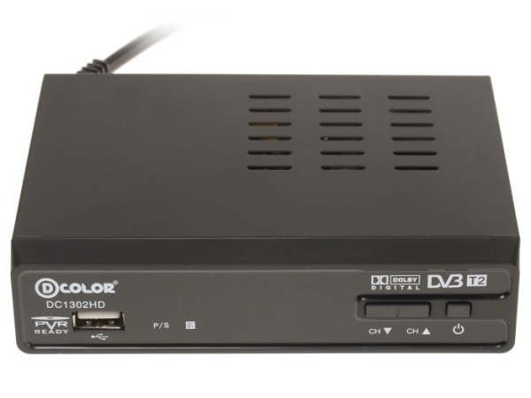 1. Цифр.ТВ приставка D-COLOR DC1302HD,MKV,DVB-T-T2