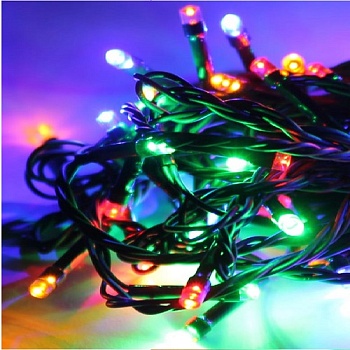 Гирлянда GIR200LED-RGB 200л,8реж,21,4м,уличная