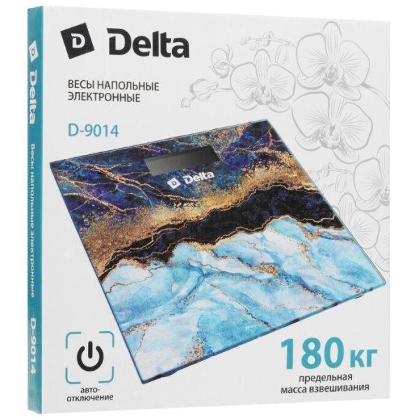 3. Весы напольные DELTA D-9014 Синий оникс до 180 кг, 3030см (10)