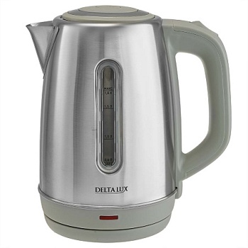 Чайник DELTA LUX DE-1015 серый 2кВт, 1,8 л